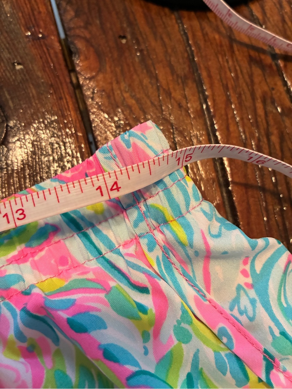 Lilly Pulitzer Pink and Green Kids Shorts - Picture 8 of 9